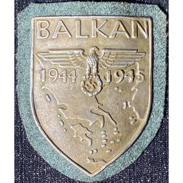 1944-1945 WW2 German Balkan Campaign Shield 