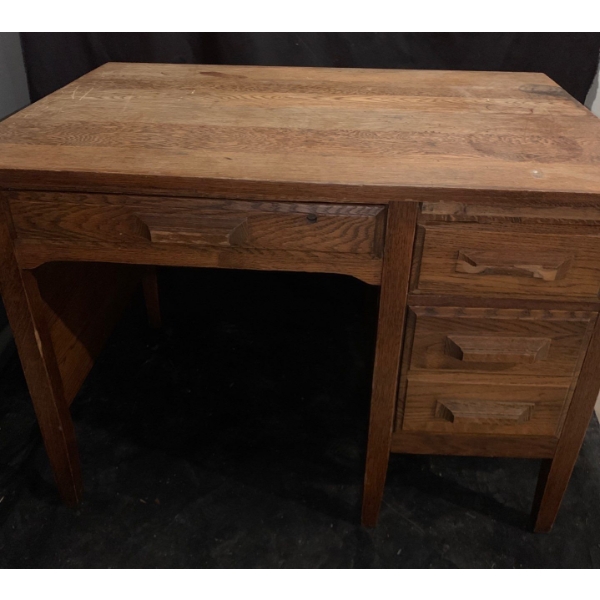 Vintage Wooden Desk, Top is Detached - 42W, 31D, 31T