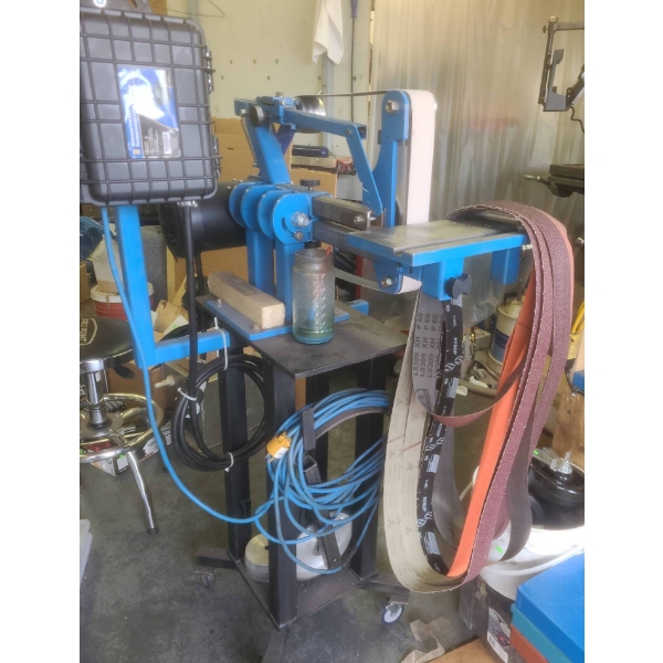 2x72 Belt Grinder with Variable Speed Inverter and Stand