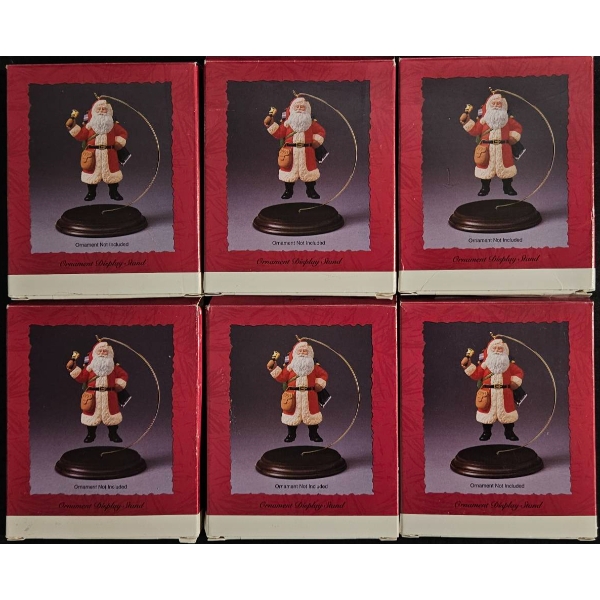 6 Hallmark Keepsake Santa Ornament Boxes