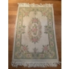 Image 1 : Floral Handmade Wool Woven Rug  65x42"tall