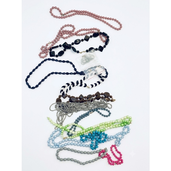 Vintage Beaded Necklaces in Various Colors and Styles