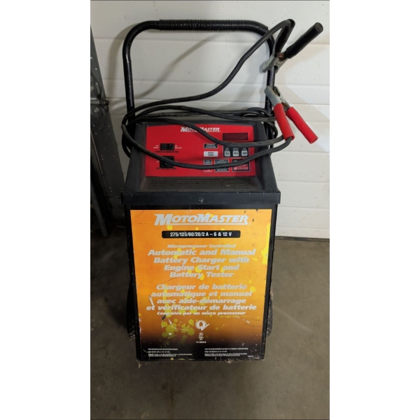 MOTOMASTER Automatic & Manual Charger w/ Engine Start & Battery Testing 