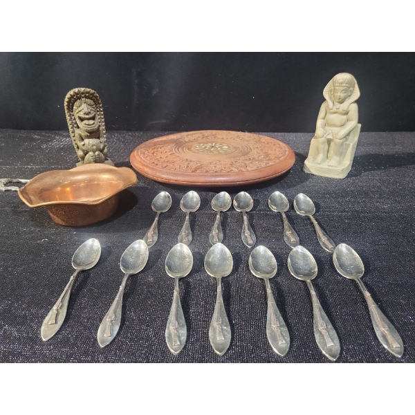 Nickel Silver Spoons & Assorted Home Decor!