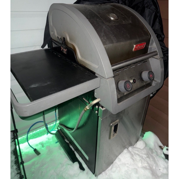 Condo Sized Coleman BBQ w/ Cover  