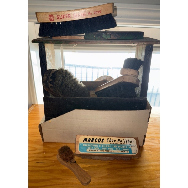 Antique Cobbler Kit - Shoe Shine Essentials 