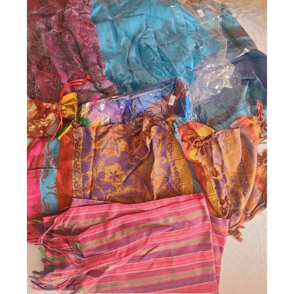 Colorful Scarves and Kashmiri Shawls 