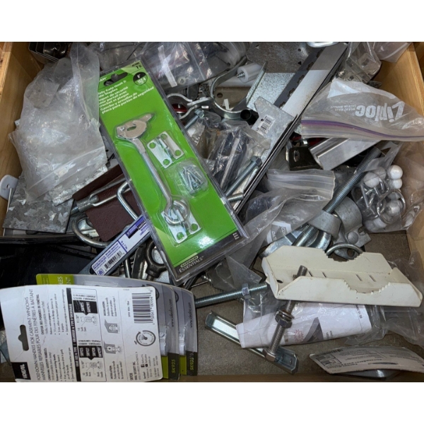 Drawer Full Of Home Improvement Items-Latches, Hinges & More