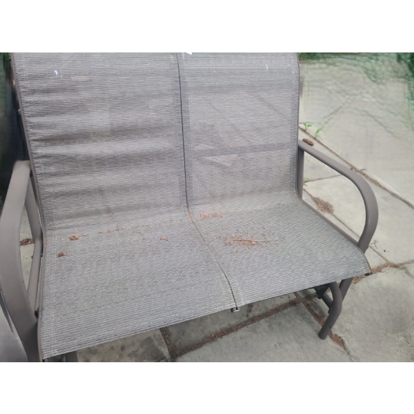 2 Seater Gliding Outdoor Rocker 46 W, 23 D, 37 T