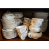 Image 1 : Sovereign Pottery Rose Design Dinnerware Including: Plates, Teacups, Saucers and More!