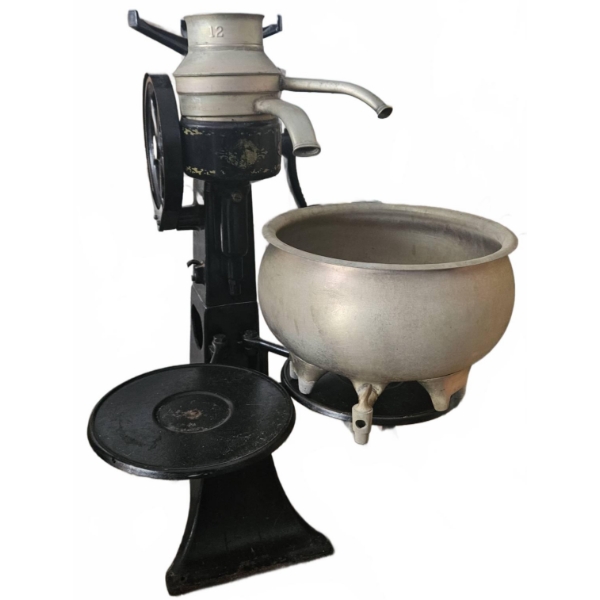 Manual Cast Iron and Metal Vintage Butter Churner