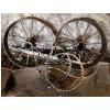 Image 1 : Antique Wheels and Parts 29" and 19" Diameter 