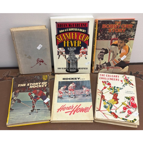 Six Hockey Books Featuring Stories and History