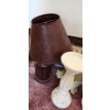 Image 2 : Lamp 17 h, Brown Candlesticks- Tallest: 20 h, Antique- Look Canisters- Tallest: Flour 10 h and More!