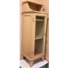 Image 3 : Wood Cabinet with Frosted Glass Door