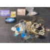 Image 1 : Basket w/ Costume Jewelry, Bonga Wind-Up Toy and More!