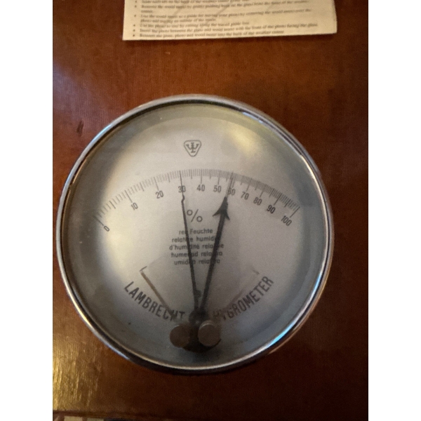 Lambrecht's hygrometer, an instrument used to measure relative humidity. in great working condition.