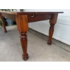 Image 6 : Rectangular Solid Wood Dining Table with Turned Legs
