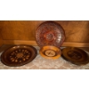 Image 1 : Collectible Assortment Of Special Wooden Hand made Wall Hanging Plates