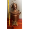 Image 1 : Russian Solid Hand Carved Metal Samovar w/ Metal Kettle  