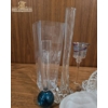Image 2 : Decorative Glassware Including Vases, Candle Holders, and Decorative Dishes