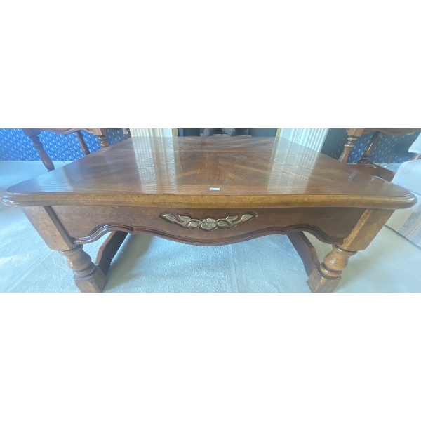 Walnut Coffee Table 37 x 37 x 14H