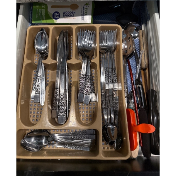 Set Of Vintage Cutlery & Whats in The Drawer- Forks, Knives, Spoons & More