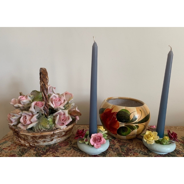 Royal Adderly Fine Bone China Floral Shelf Decor 7L