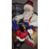 Image 2 : Animated Shelf Santas 13T w/ Christmas Book Collection & More