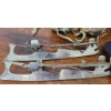 Image 1 : Vintage Hockey Gear, Including CCM Shin Guards and Ice Skate Blades