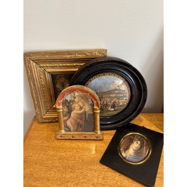 Antique Oil Painting In Gold Gilt Frame 7T & More