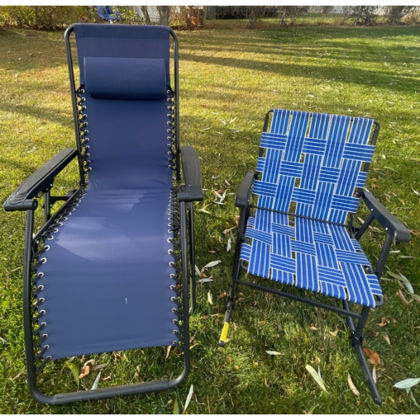 Large Lounger & Outdoor Rocking Lawn Chair