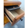 Image 5 : Cedar Tan End Table w/ Decorative Decor Accents 13x22x23