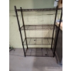 Image 1 : Black Metal 4 Shelf Storage Unit (55"T, 36"W, 14"D)