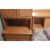 Image 3 : Wooden Storage Headboard w/ Queen Size Mattress & Box Spring + Linens w/ Light