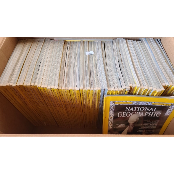 Collection of Vintage 1970's  National Geographic Magazines