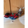 Image 1 : Red Toy Car Stein & 1980 Blue Plane Made In HongKong 