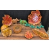 Image 1 : Lot: Leaf Dishes, Elephants, and Head