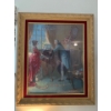 Image 1 : Gold Beveled Frame Art Print 29x31 Artist Unknown