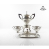 Image 2 : Manning Bowman Quality Chafing Dish 10.5''IN H, Sugar And Cream Bowl Set With A Tray (E.P. Copper) 
