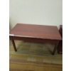 Image 1 : Rectangular Wooden Coffee Table with Four Tapered Legs