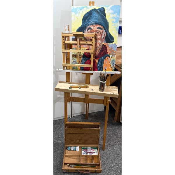 Artist Easel w/ Art Tools 
