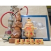 Image 2 : Hookah + Silver Plated Steel Fruit Bowl + 2 Hand Carved Wooden Collectables