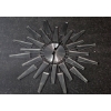 Image 1 : Edwardian-Era Cut Glass and George Nelson Mirrored Starburst Wall Clock