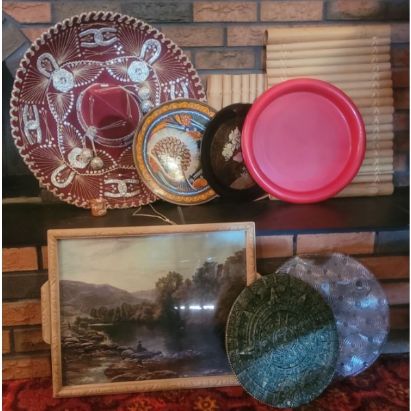 Sombrero, Decorative Wooden Plaque, Aztec Stone Plaque, Bamboo Trays & More 