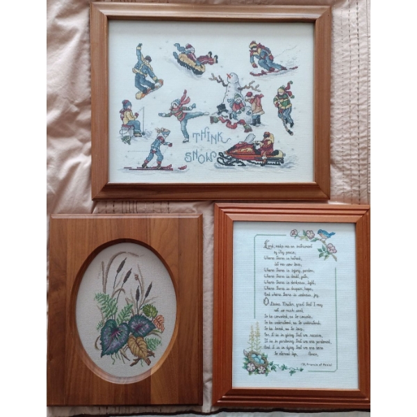 Needlepoint Art Collection (3) - Largest 16x13