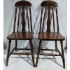 Image 1 : 20th Century Splat Back Spindle Chairs 15"x 35"(Chair Pair)