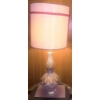 Image 1 : Mid-Century Ceramic Table Lamp With Textured Body and Drum Shade