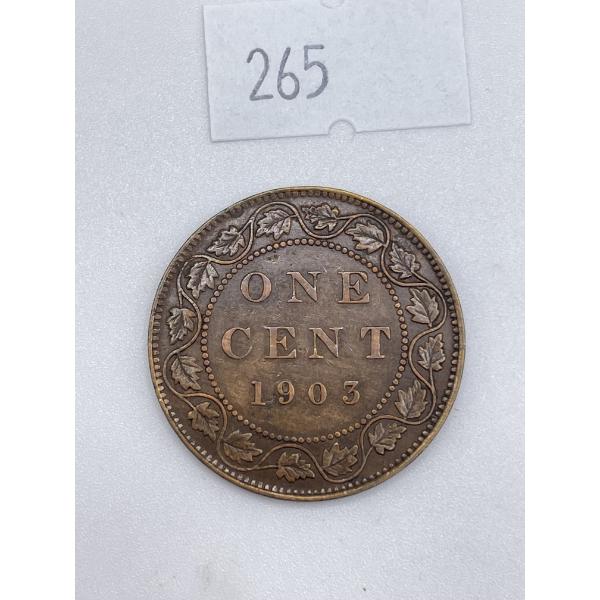 1903 Canadian Large One Cent
