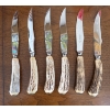 Image 2 : Six Stag Horn Handle Knives and Ceramic Covered Dish